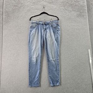 Free People Women Jeans W 27 Light Blue Denim ‎ Skinny Stretch 26" Inseam